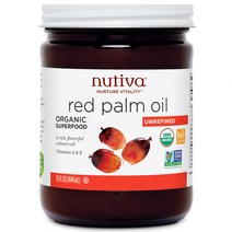 누티바 오가닉 비정제 레드 팜 오일 444ml Nutiva Organic Red Palm Oil Unrefined