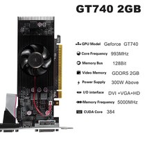 그래픽카드 hd7450 210 610 230 gt740 2gb 1gb 64bit 128bit 컴퓨터 비디오 for pc hd vga dvi 인터페이스 gpu placa de