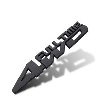 Pcs 자동차 금속 로고 4x4 스티커 오프로드 차량 4 륜 구동 표준 AWD 스포츠 꼬리 외관 장식, 03 black 4WD