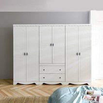 장인가구 세이지 K6 2400 옷장세트, 오크화이트