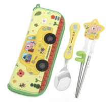 굴리굴리 두뇌개발 교정 수저케이스세트 GGK-PM208, 혼합색상, 1세트