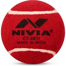 NIVIA Heavy Red Cricket Tennis Hard Ball, 1
