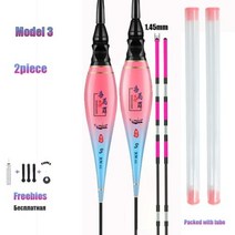 전동 실린더 전기 파워 삼면 포장기 에어 도어 공압 WLPFISHING낚시 플로터 시원한 광원 야광 찌 잉어 부력 액세서리 태클, Model3 2PCS