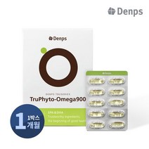 덴프스 [덴프스] 트루식물성오메가900 1개월 1BOX, 상세 설명 참조, 단일옵션