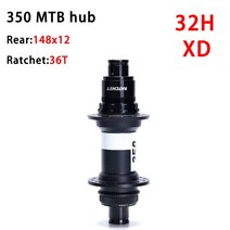 자전거허브 스탠드 오리지널 DT SWISS 350SL MTB 클래식 풀 휠 32H 28H 디스크 센터 잠금 전면 110x15 후면 148x12 36T 래칫, 2.R 148X12 32H XD