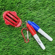 골프공 볼라이너 퍼팅선그리기 삼선 T자형 택1, 2. T자형 볼라이너 + 네임펜2+고리