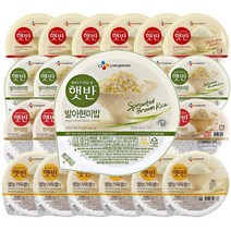 CJ 햇반 현미쌀밥 쌀눈가득쌀밥 발아현미밥 흑미밥 매일잡곡밥 210g X 24개, 백미 12개(200g)_현미쌀밥 12개(210g)