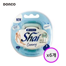 도루코 여성면도용품 샤이크리미 바디면도날 2입 x 6개, 1세트