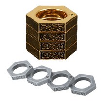 호신용 너클 접이식 주먹 육각 너클 방어용 골드