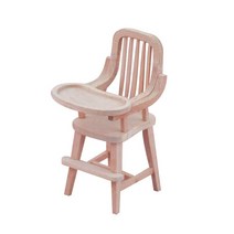 GHSHOP 인형 집 조경 DIY 비품을 위한 1/12 식당 의자 장식, 목재, 목재