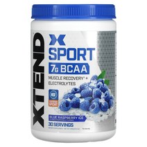 Xtend Sport 7G 엑스텐드 BCAA 블루 라즈베리 아이스 345g, 1통