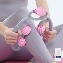 종아리 마사지 롤러 종아리알 발 발바닥 허벅지 다리 안마기 마사지기 + 일회용 손소독제 2p, 퍼플