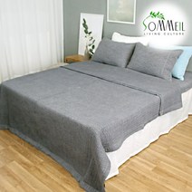 쏘메일 컴팩트 피그먼트 풍기인견 이불 겸 스프레드 Q, 상세설명 참조