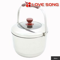 위dhns_러브송 스텐 미니들통 24cm 리빙 찜기 주방용품 수입 스테인레스 키친♥dhn, ♥happynesss, ♥happynesss