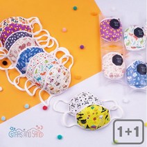 별과모래 [별과모래] 봄가을용 마스크 1+1 /유아용/고급선물포장, 스윗스타(유아용)/크롱크롱(유아용)