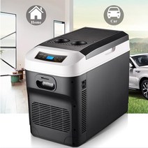 차량용 냉장고 20l 자동차 홈 미니 냉장고 냉장고 dc1224v 쿨러 히터 유지 신선한 자동차 홈 pinic 캠핑 0 65도 냉동고, 갈색 au 플러그