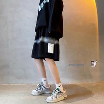 캐주얼 팬츠 일본 패션 프린트 5부 팬츠 남자 여름 청춘 트렌드