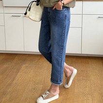 [조아맘] 도넛 배기 데님 팬츠