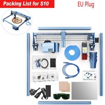 레이저 커팅 소형 아크릴 CNC 선반 미니 재단 각인기 머신 sculpfun s9s10 90w 효과 조각사 cnc 라우터 데스크탑 diy 조각 절단기 410x420 대형 조각, s10 eu 플러그