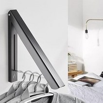 살림마녀 접이식 벽걸이 행거 단품, 실버 단품