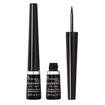 Rimmel Exaggerate 펠트 팁 아이 라이너 검정 2.26g(0.08 Fl 온스), Black (Waterproof), Black