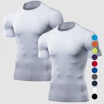 아르메데스 남성용 언더레이어 반팔 무지테크핏 AR51 2p