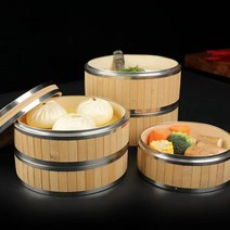 친환경 편백 대나무찜기 딤섬 만두 찜통 편백찜기, 30CM 2단 찜기