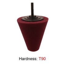 자동차 액세서리 전기 드릴에 사용되는 휠 연마 스폰지 3 인치 Burnishing 볼 콘 허브 버핑
