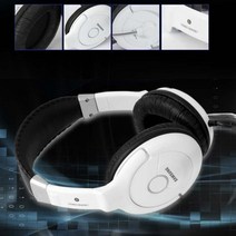 럭셔리 프리미엄 헤드셋 삼성 SHS-100V/W 화이트 2채널 굿사운드 음제거 PC방 가정