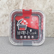 ONC198692브래나 일회용 사각 직화냄비 3매입, 1, 1