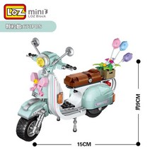 LOZ 나노블럭 미니 자동차 1131 다이소 레고 장난감, 6번 작은 오토바이 1117