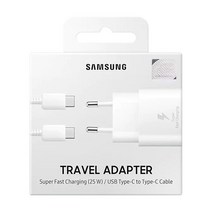 원래 삼성 25W Usb 유형 C 초고속 충전기 Pd 벽 전원 어댑터 S22 S21 A53 A73 A33 A13 A52 A72 Z Fold 3 C, 04 White EU set(box)