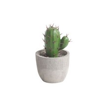 모니터선반 위 흙 고정 인조 감성 선인장, 1개