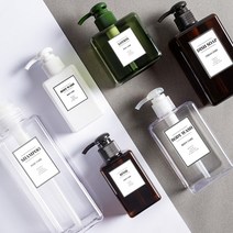 이메이트 주방세제 디스펜서 욕실 샴푸 바디워시 리필 용기 주방세제통 호텔 샴푸통, 250ml, 정사각-브라운