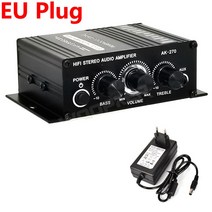 AK-270 홈 시어터 사운드 시스템용 하이파이 2.0 채널 스테레오 오디오 베이스 트레블, 1.AK270 with EU Plug