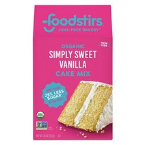 Foodstirs Junk-Free Bakery Organic Simply Sweet Vanilla Cake Baking Mix 18 Oz | Non-GMO | Low Sugar, 1