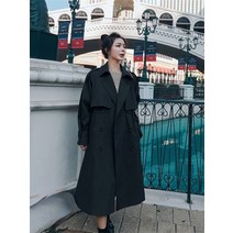 러블리 여성용 트렌치 코트 여성 캐주얼 롱 윈드 브레이커 의류 및 재킷 가을 겨울