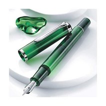 일본발송 펠리칸 만년필 F파인포인트 올리브엔클래식M205 흡입타입 한정판, Fine Line Oliven Classic