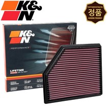 K&N KN 33-5102 순정형 퍼포먼스 흡기 튜닝 습식 에어 필터 크리너 [캐딜락 CT4 CT5 2.0 가솔린 20년이후]