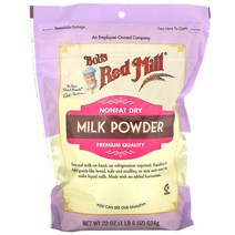 Bobs Red Mill 밀크 파우더 탈지 분유 624g22oz 2팩