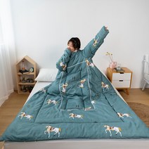 캠핑 차박 용 침낭 슬리핑백 입는 담요 이불 침낭 접이식 쿠션형, F + 쿠션50x50cm 펼쳤을때 150X200cm