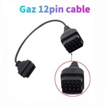 Gaz 12pin 남성 obd에 대 한 자동차 Dignotsic 스캐너 코드 16 핀 여성 커넥터 어댑터 Au진단 연장 케이블