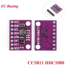 HDC1080 CCS811 일산화탄소 CO2 VOCs 공기 품질 수치 가스 온도 습도 센서 모듈 Arduino 용 전자 DIY