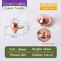 Startnow-Precitec 레이저 노즐 SP 시리즈 싱글 더블 레이어 파이버 레이저 커팅 노즐 한스 커팅 머신 부, 1.0_Pre-KTX-S