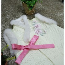 [한설한복] 꽃잎 당의 여아털배자