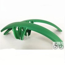 STRIDA-스피드 리다 폴딩 트레일 자전거 LT 스페셜 16/18 인치 진흙 제거 전방 후방 머드가드, 03 green 16inch