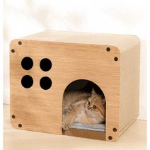 고양이 모래 고양이 긁는 판 긁힘 방지 내마모성 흘리지 않음 고양이 발톱 판 둥지 이중 발톱 분쇄기 사계절 범용 일본 겨울, 01. 44x29.5x35cm + 스크래치 판