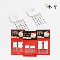 아이정 꼭꼬핀 혼합형 2입 4입 6입 화이트 못없이액자걸기, 6개