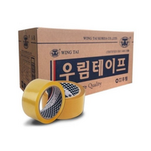 j0119a 경기포장 포장용 박스테이프 투명 황색 당일배송 취급주의, L20-더블경포장(80Mx20개)투명