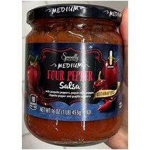 (미국직배) 1+1+1 Specially Selected 마일드 페퍼 4가지 고추 살사소스 453g Mild Four Pepper Salsa